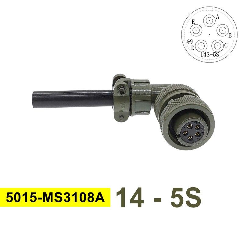 MIL STD Circular Connector MS3102A 14S-2 14S-5 14S-6 MIL-C 5015 Military Specification Connectors MS3106 MS3108 Plug&Socket.