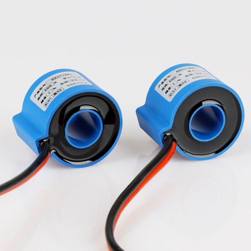 Miniature AC Current Transformer 05 class BZCT18AL-30a/5a 505a 75a:5a 100a/5a 150a5a standard current transformer single phase 3.