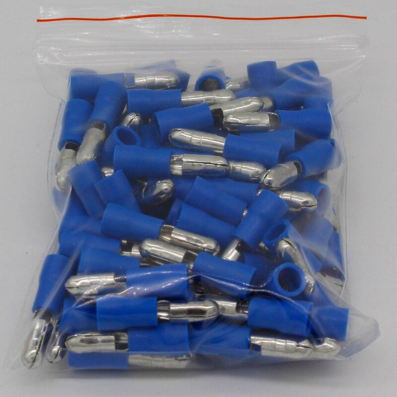 MPD2-156 MPD2.5-156 100PCS Bullet Shaped male Insulating Joint Wire Connector Electrical Crimp Terminal AWG16-14 MPD.
