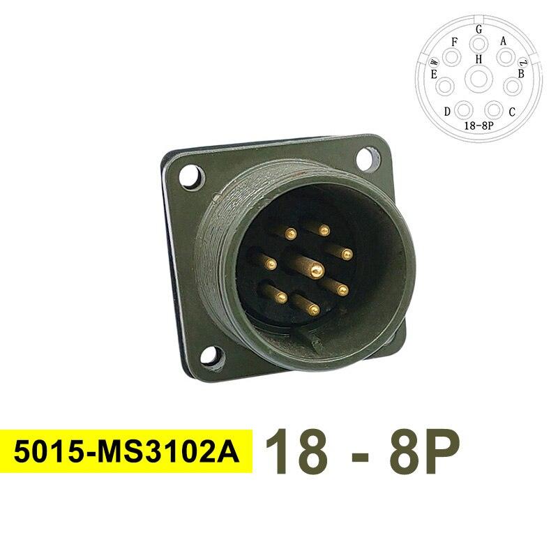 MS3102A MIL-C 5015 Military Specification Connector 18S-12 18S-8 18S-1 Plug&Socket MS3106A MS3108A MIL STD Circular Connectors.