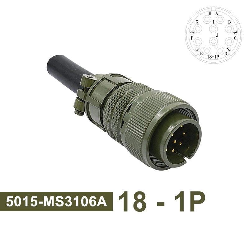 MS3102A MIL-C 5015 Military Specification Connector 18S-12 18S-8 18S-1 Plug&Socket MS3106A MS3108A MIL STD Circular Connectors.