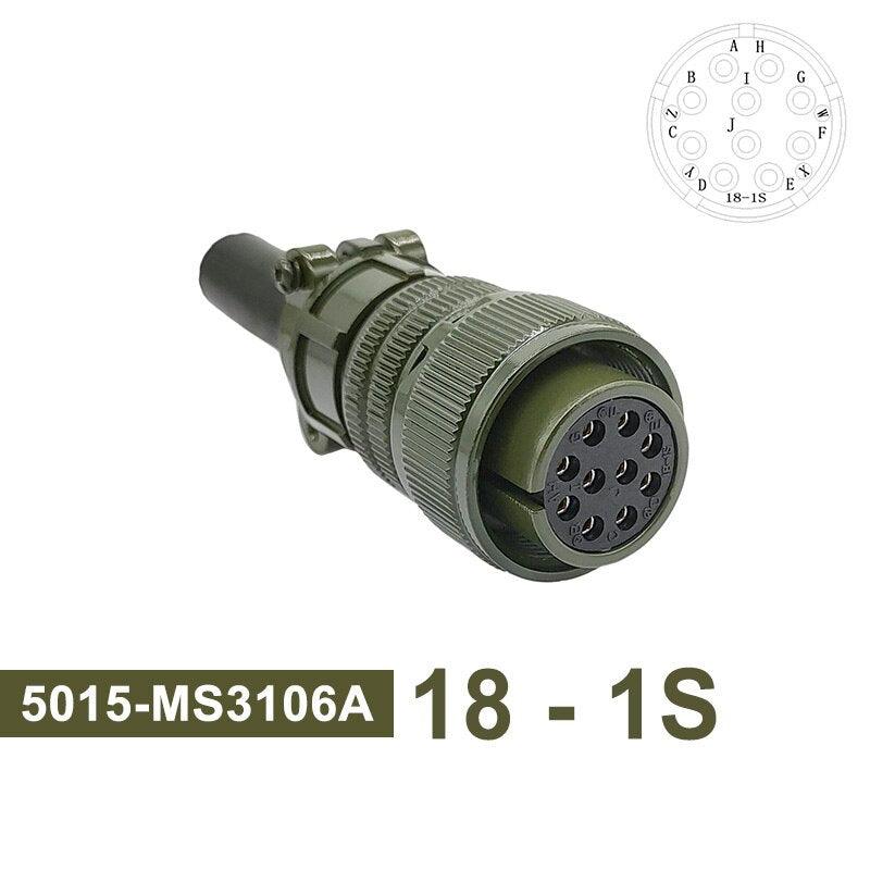 MS3102A MIL-C 5015 Military Specification Connector 18S-12 18S-8 18S-1 Plug&Socket MS3106A MS3108A MIL STD Circular Connectors.