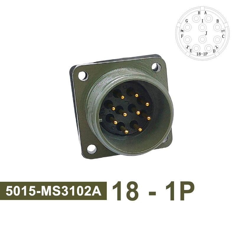 MS3102A MIL-C 5015 Military Specification Connector 18S-12 18S-8 18S-1 Plug&Socket MS3106A MS3108A MIL STD Circular Connectors.