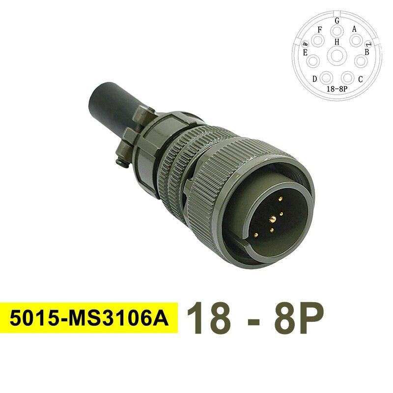 MS3102A MIL-C 5015 Military Specification Connector 18S-12 18S-8 18S-1 Plug&Socket MS3106A MS3108A MIL STD Circular Connectors.