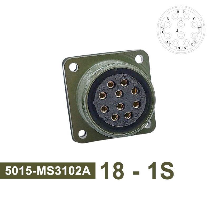 MS3102A MIL-C 5015 Military Specification Connector 18S-12 18S-8 18S-1 Plug&Socket MS3106A MS3108A MIL STD Circular Connectors.