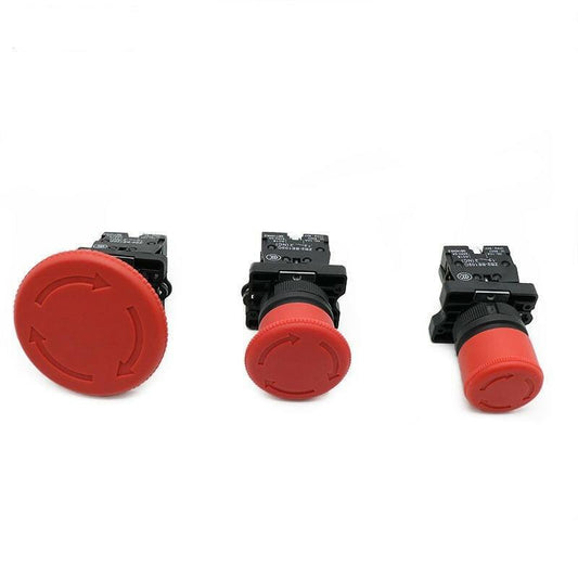 Mushroom Emergency Stop Switch 22mm NO/NC Red Push Button Switch 600V 10A.