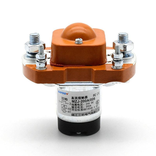 MZJ-200A ZJ200A SZJ200A DC24V 48V 12V DC Contactor For Electric Vehicle Forklift Battery Car Tractor Winch Motor 1NO Normal Open.
