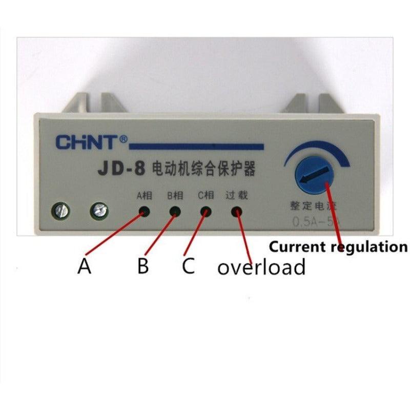 Original CHNT Motor Integrated Protection 380V JD-8 160-400A 80-200A 380V220V Overload Lass/Loss of Phase relay CHINT.