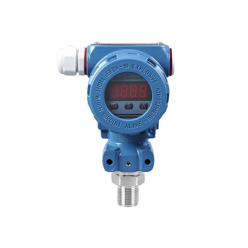 Piezoelectric Pressure Sensor 0-10v Membrane Pressure Transducer with LED Display 100bar 0-10v Water Pressure Transmitter.