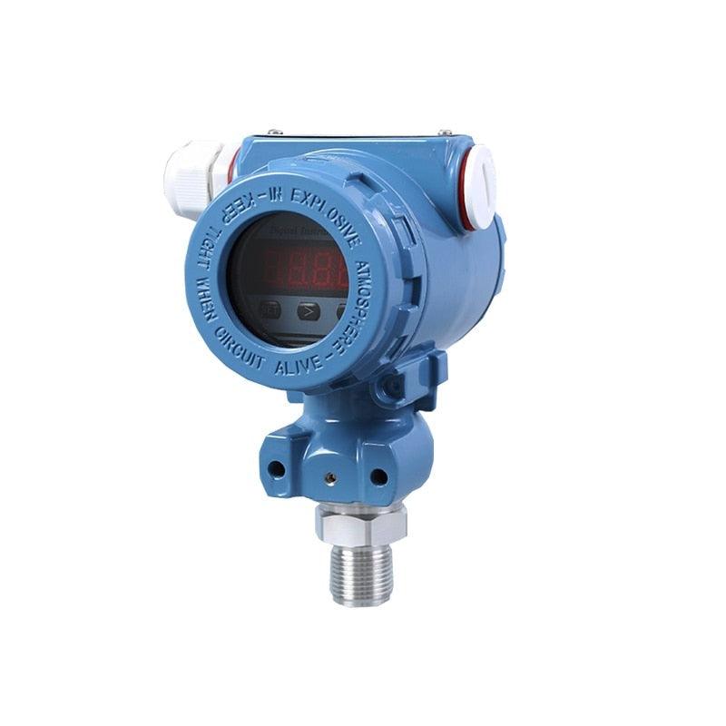 Piezoelectric Pressure Sensor 0-10v Membrane Pressure Transducer with LED Display 100bar 0-10v Water Pressure Transmitter.