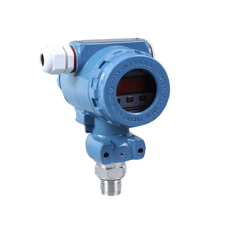 Piezoelectric Pressure Sensor 0-10v Membrane Pressure Transducer with LED Display 100bar 0-10v Water Pressure Transmitter.