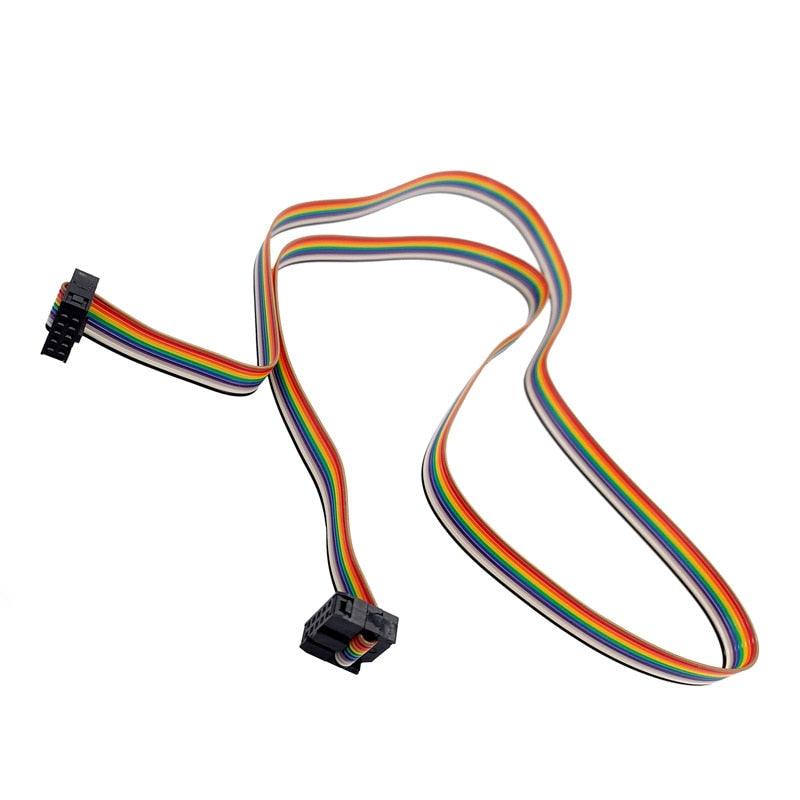 PLC Frequency converter panel extention line 10pin Female Color cable Frequency converter cable line 1m Female FPOR/FPG/FPO/FPO1.