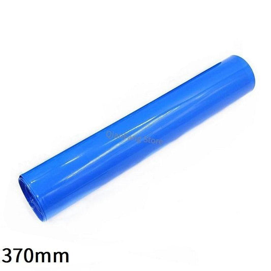 PVC Heat Shrink Tube 370mm Width Blue Protector Shrinkable Cable Sleeve Sheath Pack Cover for 18650 Lithium Battery Film Wrap.