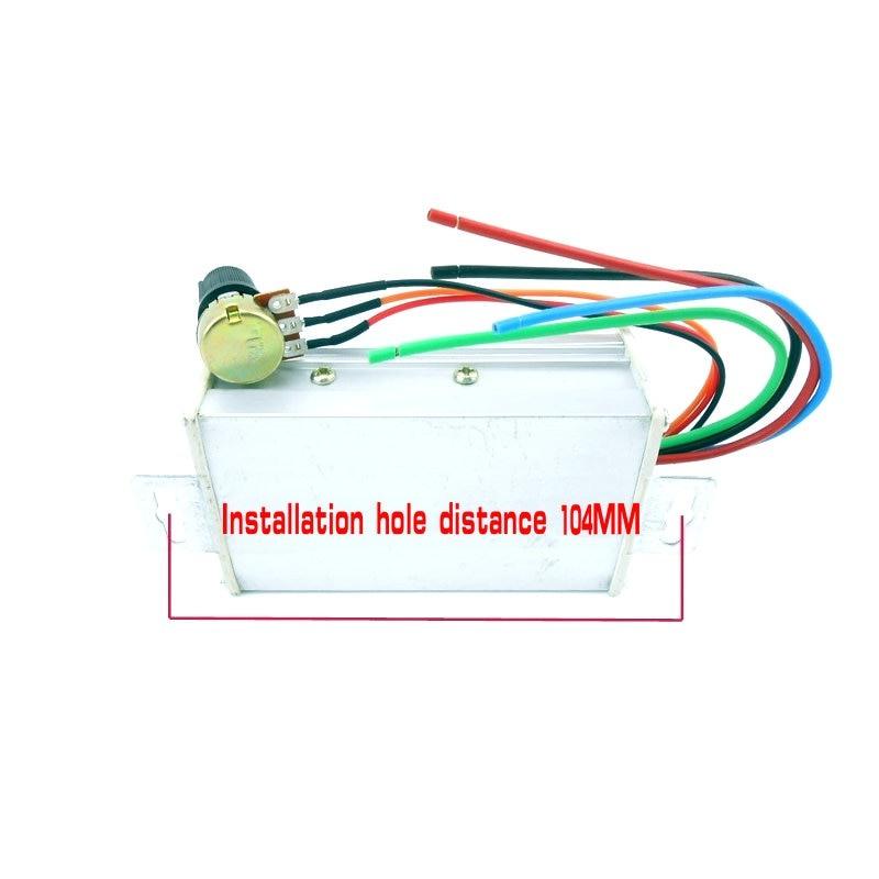 PWM DC motor stepless speed controller 12V 24V 60V MAX 20A.
