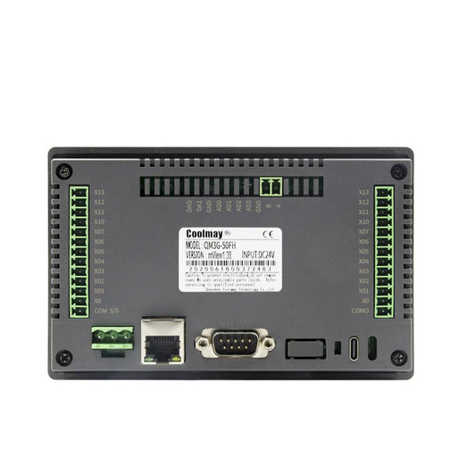 QM3G-50FH 5 Inch HMI PLC Combo Programmable Logic Controller with Touch Panel.