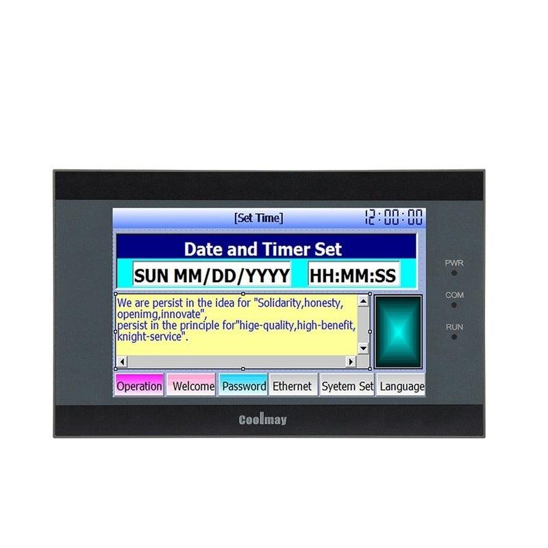 QM3G-50FH 5 Inch HMI PLC Combo Programmable Logic Controller with Touch Panel.