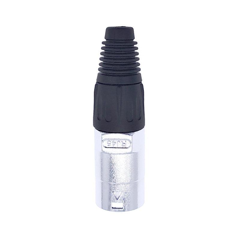 RJ45 waterproof connector plug D type panel mount socket ip65 Ethernet connectors.