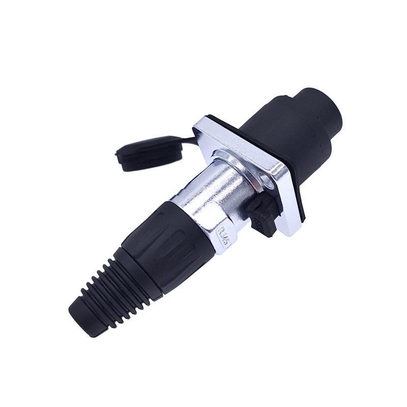 RJ45 waterproof connector plug D type panel mount socket ip65 Ethernet connectors.