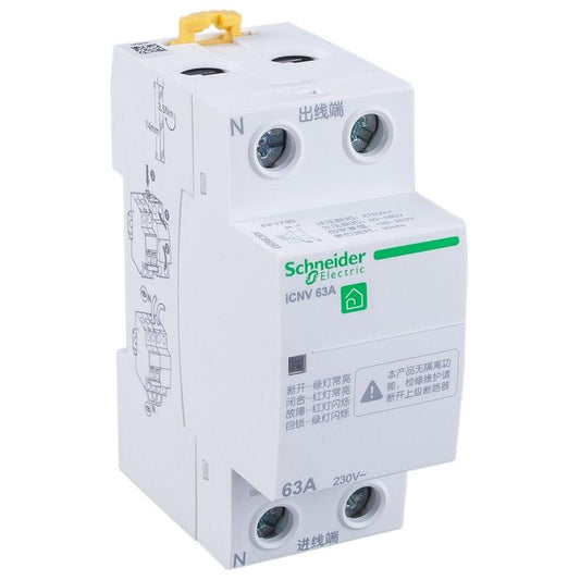 Schneider Electric Acti-9 ICNV 2P 32A 40A 50A 63A Self-Recovery Over Voltage Protector Relay,voltage protector schneider