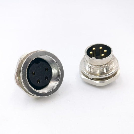 Sensor Connector M16 Flange Socket Male&Female panel back mount.