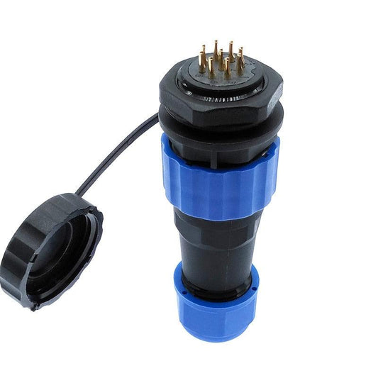 SP20 IP68 waterproof connector 1 pin 2 pin 3/4/5/6/7/8/9/10/12/14Pins connectors plug and socket.