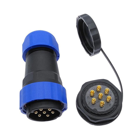 SP28 Straight waterproof connector 2 pin 3/4/5/6/7/8/9/10/12/14/16/19/22/24/26Pin IP68 Threaded socket.