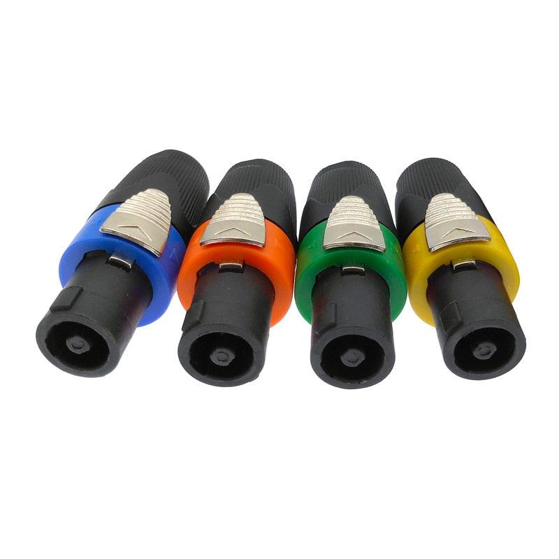 Speaker Powercon connector 20A Caron plug Speakon 4 pin Male Audio amplifier stage power connectors.