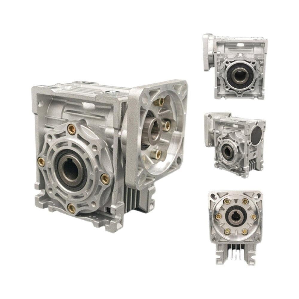 Speed reducer worm DC motor gearbox RV040 18mm output 5:1-100:1 Worm Gearbox Speed Reducer for NEMA 34 Motor.