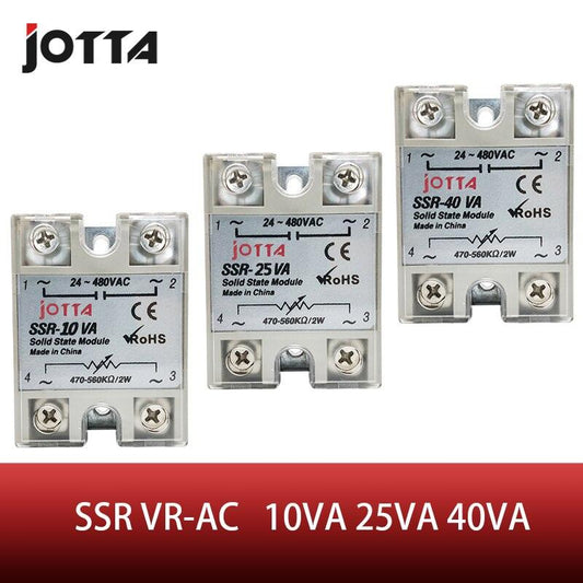 SSR -10VA/25VA/40VA VR To AC 40A white color Solid State Voltage Regulator SSVR.