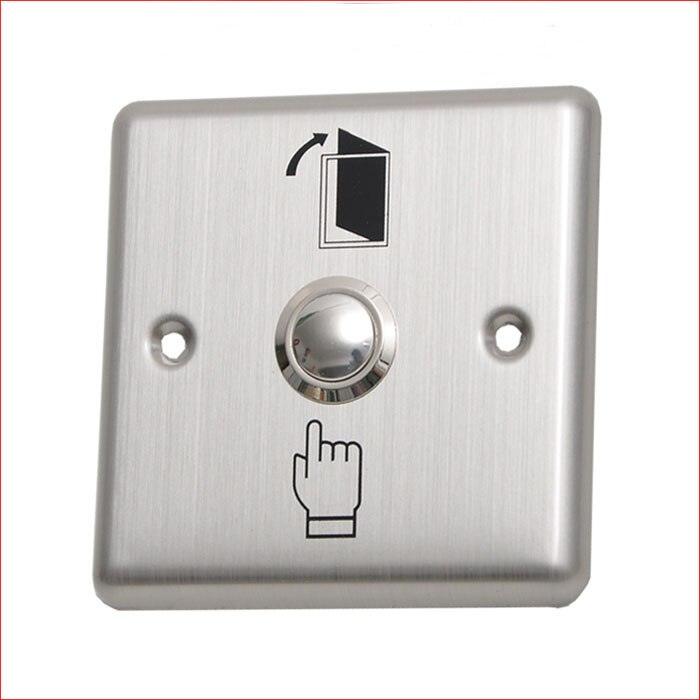 Stainless Steel 16mm Metal Waterproof Momentary Self-reset Doorbell Push Button Switch With Aluminium Alloy Door Release Panel.