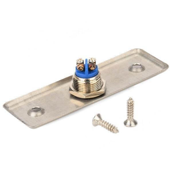 Stainless Steel 16mm Metal Waterproof Momentary Self-reset Doorbell Push Button Switch With Aluminium Alloy Door Release Panel.