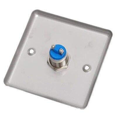 Stainless Steel 16mm Metal Waterproof Momentary Self-reset Doorbell Push Button Switch With Aluminium Alloy Door Release Panel.