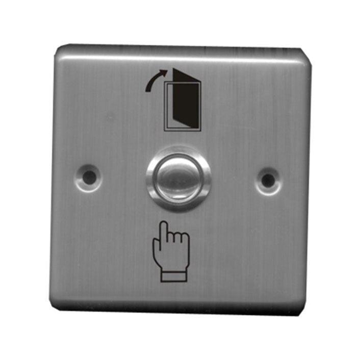 Stainless Steel 16mm Metal Waterproof Momentary Self-reset Doorbell Push Button Switch With Aluminium Alloy Door Release Panel.