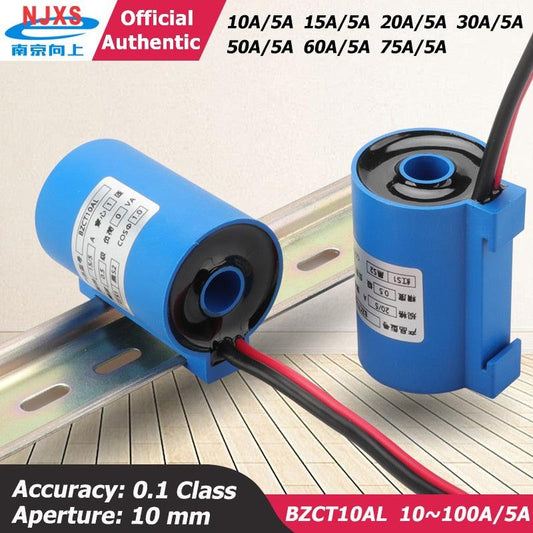 Standard Current Transformer 0.5 class single phase BZCT10AL-10A/5A 20A/5A 30/5 50A 5A high precision AC current CT ring type.