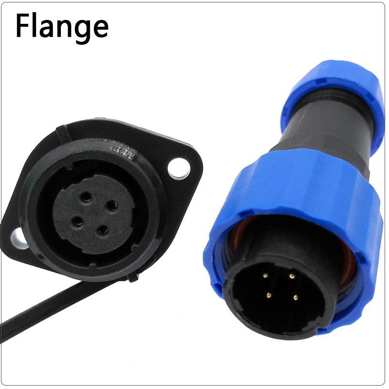 Waterproof connector SP16 IP68 cable connector plug & socket Male and Female 2 3 4 5 6 7 8 9 Pin,6 pin wire connector,sp16 connector