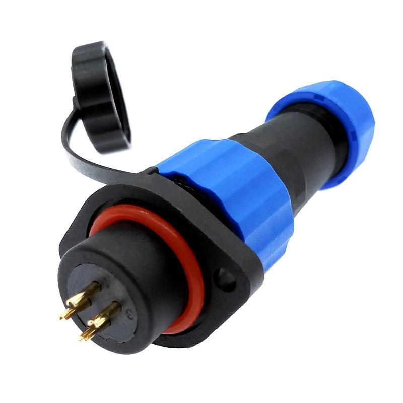 Waterproof connector SP16 IP68 cable connector plug & socket Male and Female 2 3 4 5 6 7 8 9 Pin,6 pin wire connector,sp16 connector
