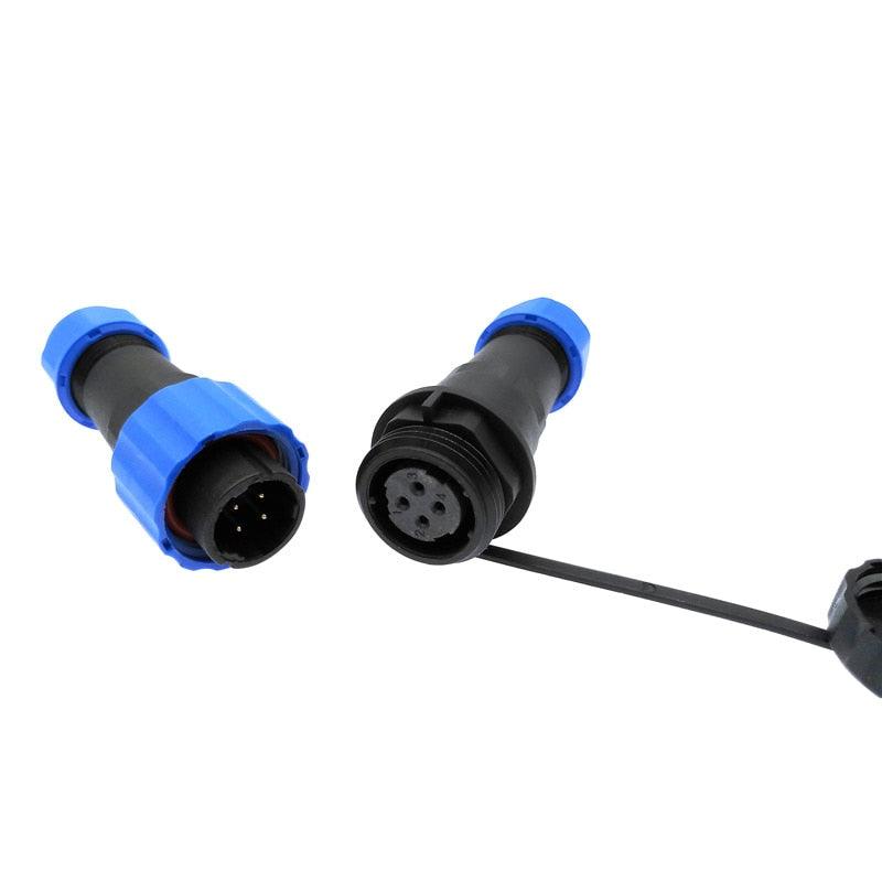 Waterproof connector SP16 IP68 cable connector plug & socket Male and Female 2 3 4 5 6 7 8 9 Pin,6 pin wire connector,sp16 connector