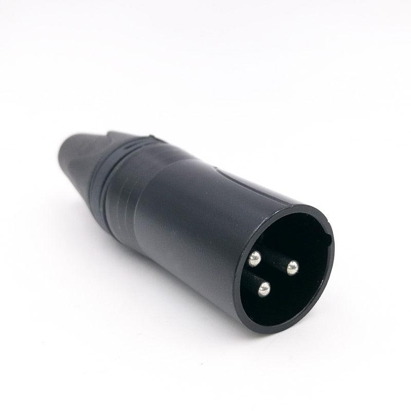 XLR connector audio microphone plug 3pin speaker connector male & female color DIY mic connector.