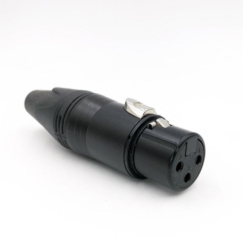 XLR connector audio microphone plug 3pin speaker connector male & female color DIY mic connector.