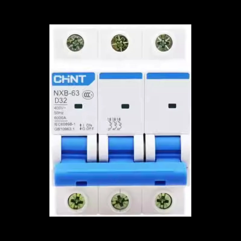 CHINT D Type Mini Circuit Breaker NXB-63a main switch 1p 2p 3p 4p16a20a32a40a
