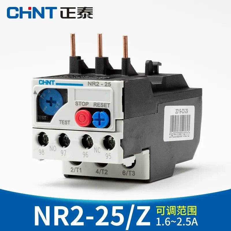 CHINT thermal overload relay, NR2 relay, CHINT NR2-25 1.6-2.5A