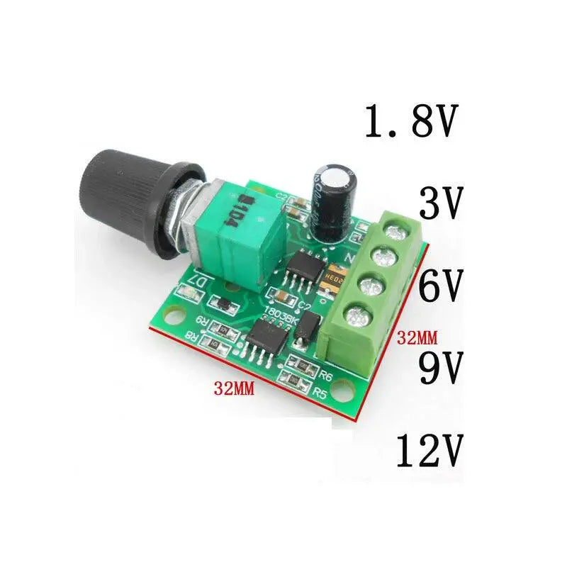 1.8V 3V 5V 6V 12V DC Motor Controller PWM Speed DC1.8V-12V 2A Electric Low Voltage Mini Regulator Switch Adjustable Drive Module - electrical center b2c,dc motor controller 12v