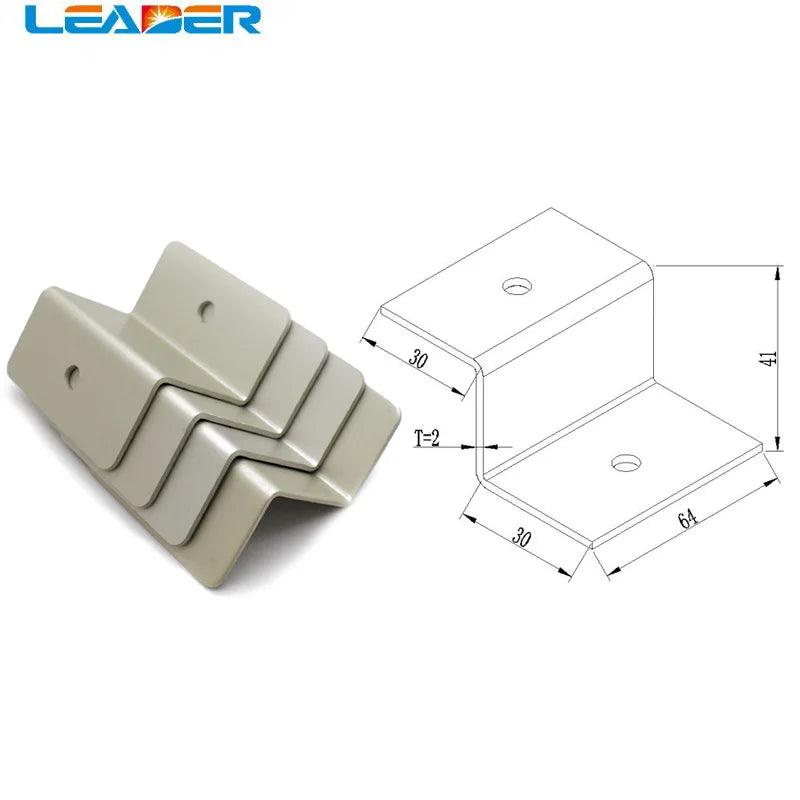 10 Sets Solar Z Mount Bracket 100% Aluminum Solar Panel Roof Mounting Bracket for Carvan Roof Power Accessories