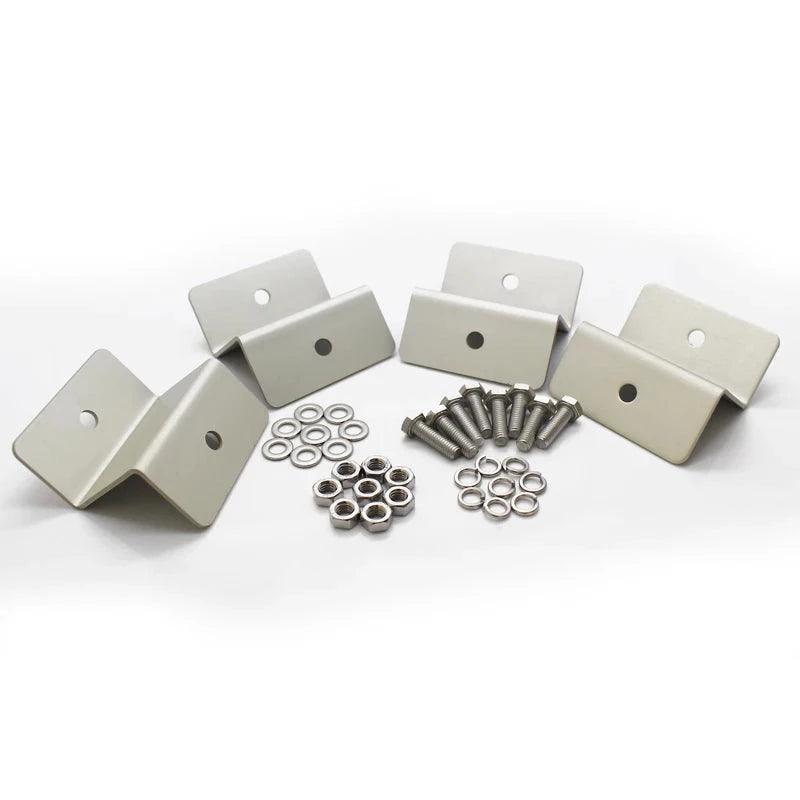 10 Sets Solar Z Mount Bracket 100% Aluminum Solar Panel Roof Mounting Bracket for Carvan Roof Power Accessories