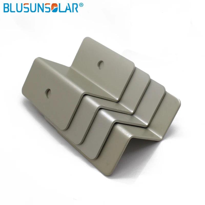 10 Sets Solar Z Mount Bracket 100% Aluminum Solar Panel Roof Mounting Bracket for Carvan Roof Power Accessories