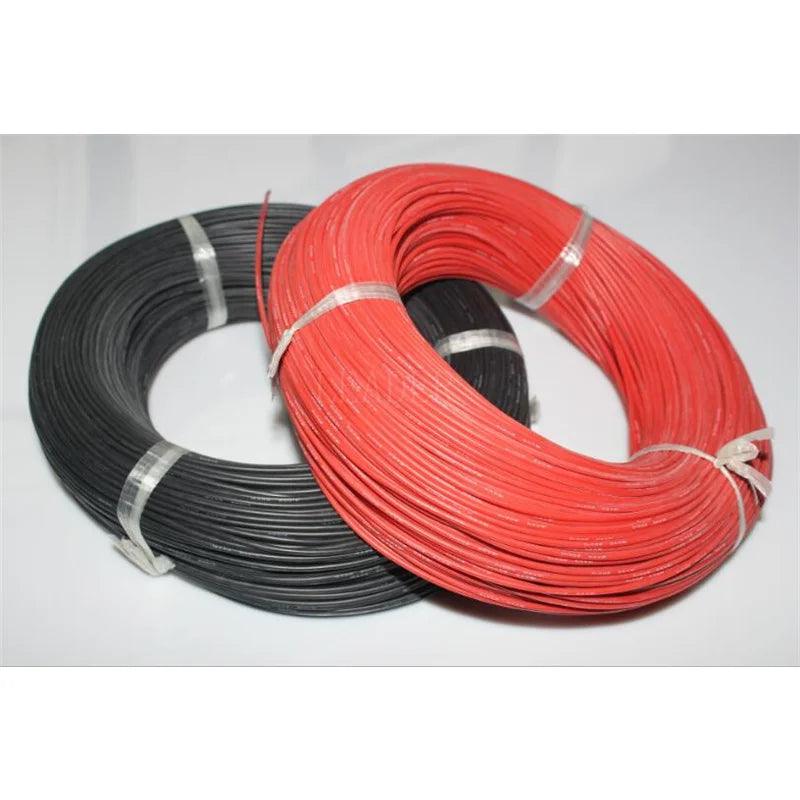 100 Meters/Roll 14/16AWG High Temperature Soft Silicone Cable Silica Gel Wire Tinned Copper Heatproof Silicone Cable,14awg silicone wire,16awg silicone wire