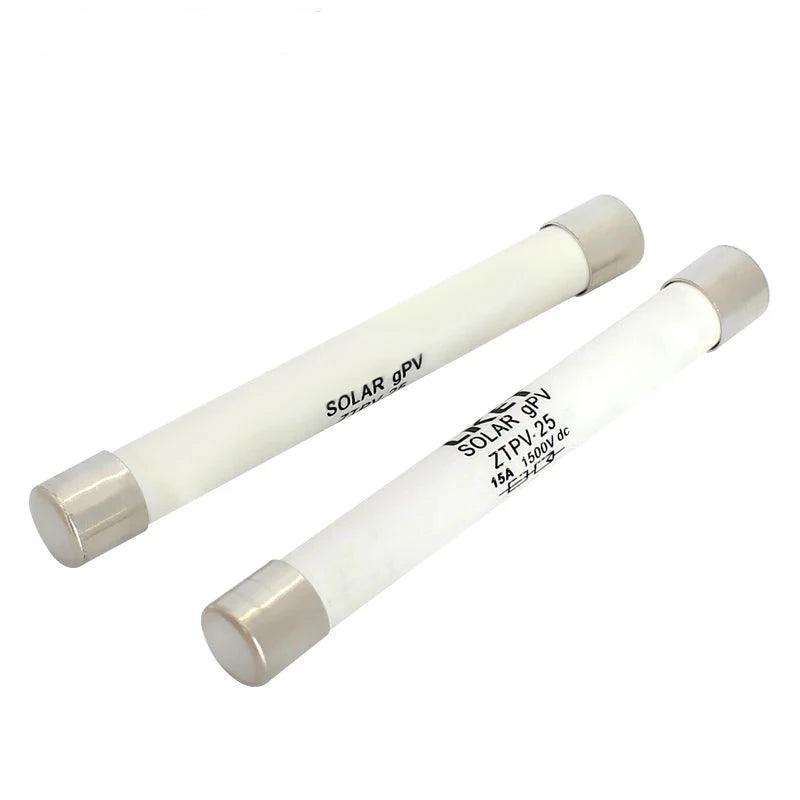 100 Pcs/lot DC Solar Fuse 15A 1500VDC PV Fuse Link Wire Fusible 10x85mm Safety Protection