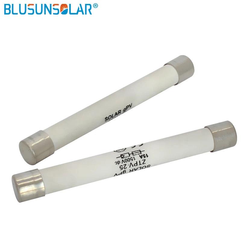 100 Pcs/lot DC Solar Fuse 15A 1500VDC PV Fuse Link Wire Fusible 10x85mm Safety Protection