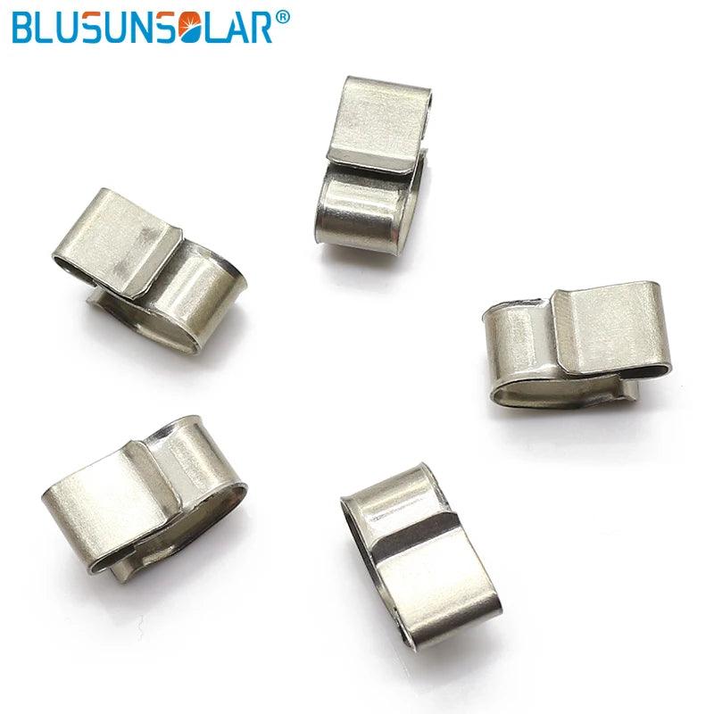 1000 PCS /Lot High Quality Stainless Steel Solar PV Cable Clip PV Solar Clamp for Solar Wire Cable