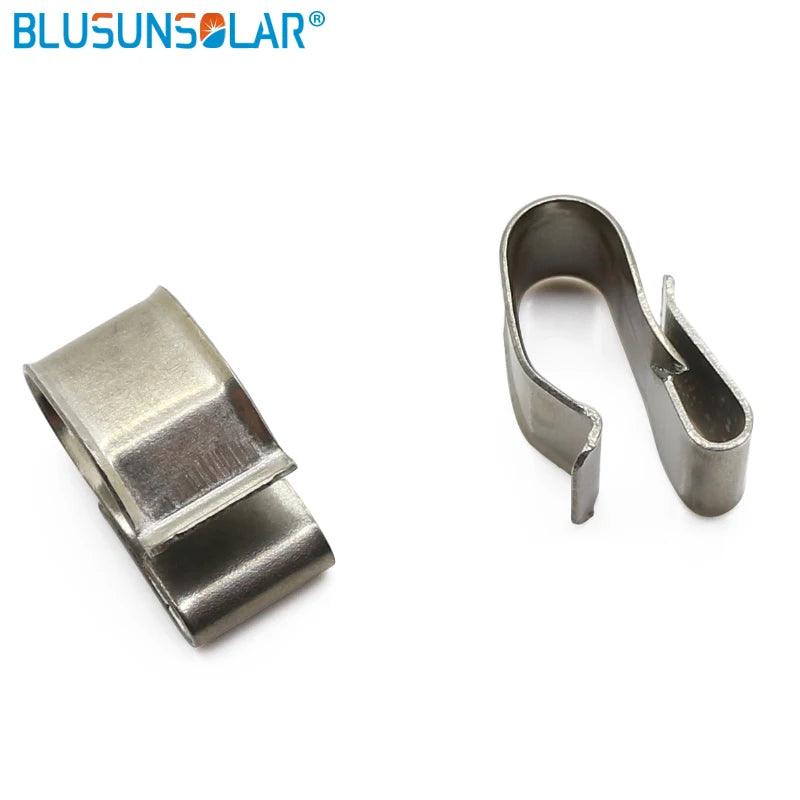 1000 PCS /Lot High Quality Stainless Steel Solar PV Cable Clip PV Solar Clamp for Solar Wire Cable